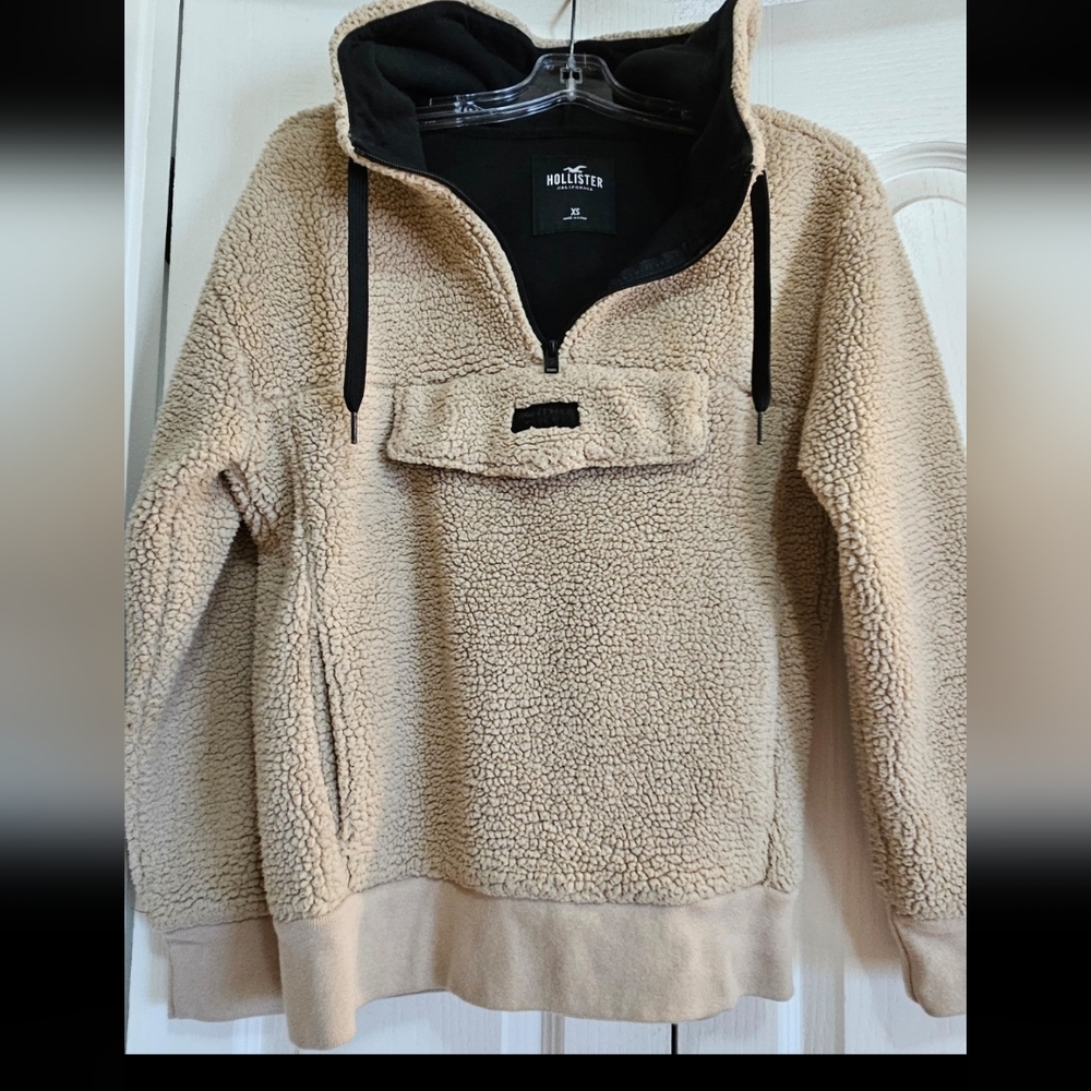 Mens Hollister Sherpa hoodie